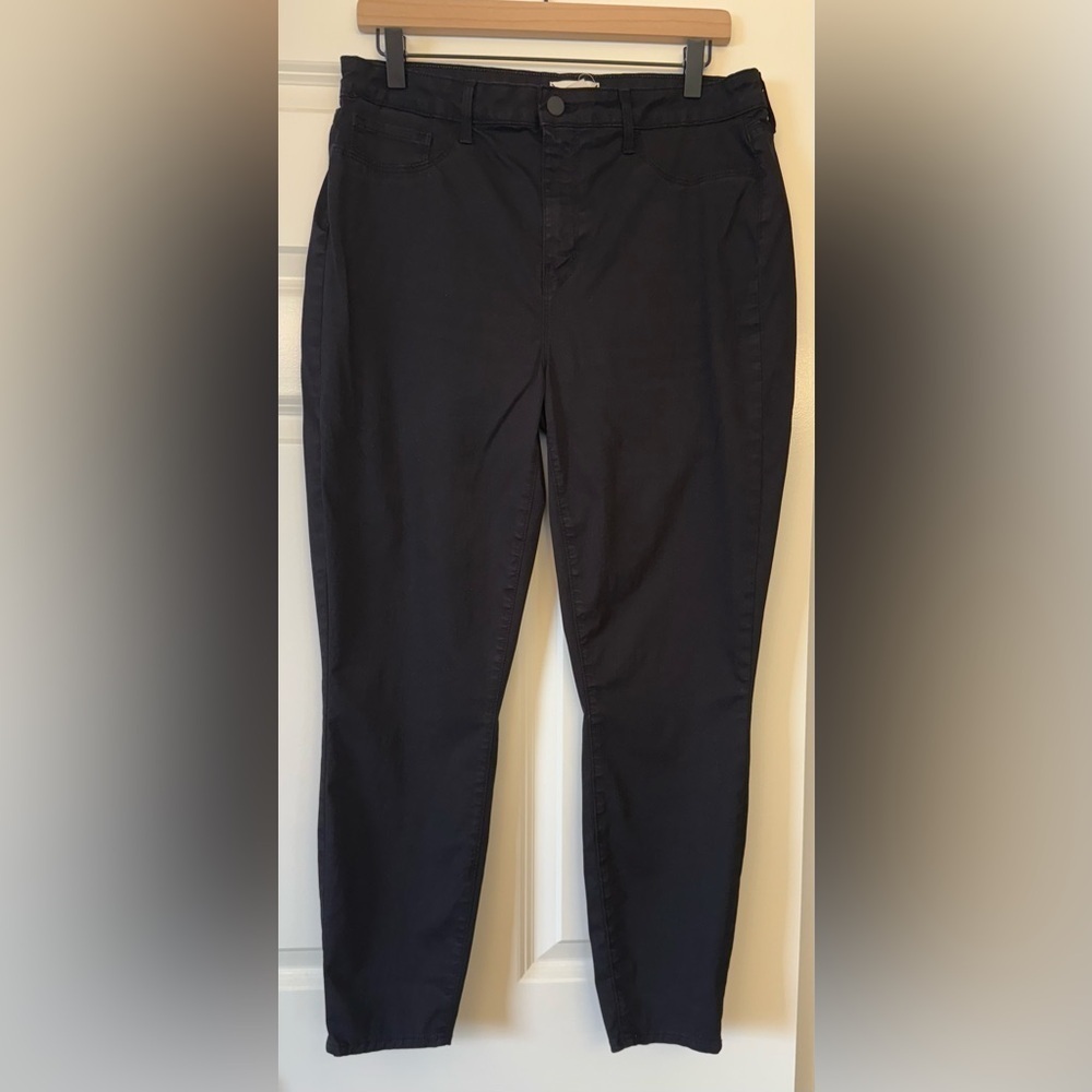 L’Agence Margot Skinny High Rise Black Pants Size 32